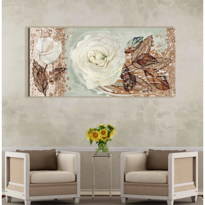 Bestablo Dekoratif Çiçekler Kanvas Tablo, Ev Dekoru, Bestablo