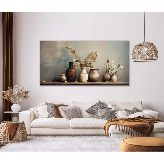 Bestablo Eskitme Vazolar Modern Kanvas Tablo , Ev Dekoru Bestablo