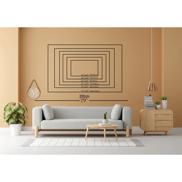 Bestablo Kabartmalı Çiçek Desenli Kanvas Tablo | Modern Salon Duvar Dekoru