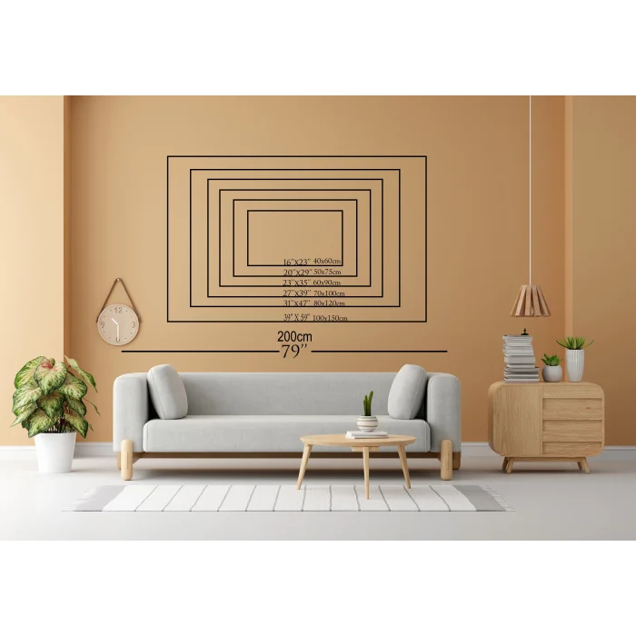 Bestablo Kahverengi Tasarım Kanvas Tablo, Ev Dekoru, Salon Tablosu Bestablo