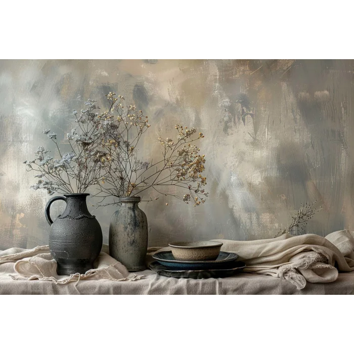 Bestablo Masaüstü Vazolar Kanvas Tablo, Ev Dekoru Bestablo