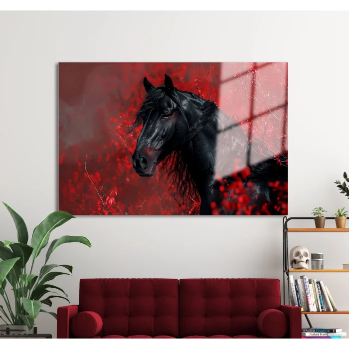 BESTABLO RENK KATAN DETAYLAR BLACK HORSE CAM TABLO