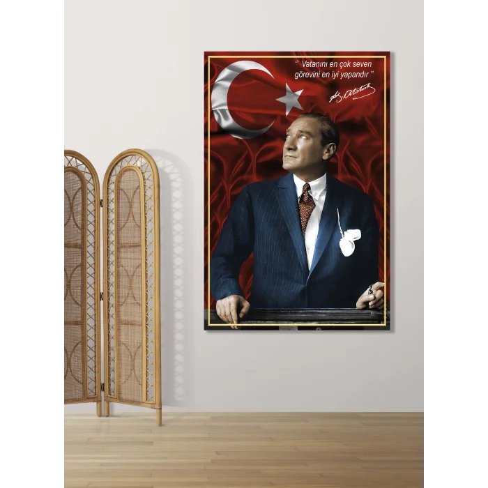 BESTABLO RENK KATAN DETAYLAR BTSYT-0040 ATATÜRK KANVAS TABLO