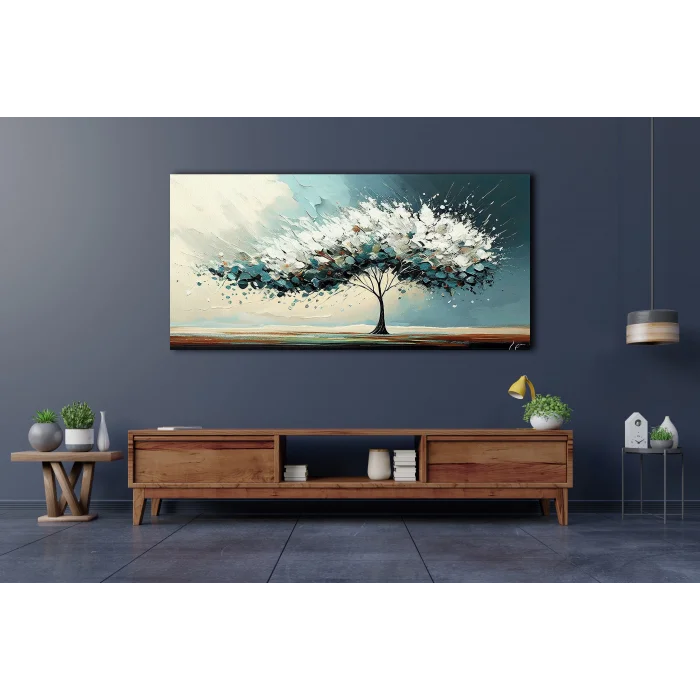 BULUT AĞACI KANVAS TABLO