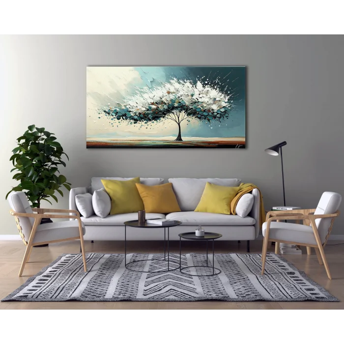 BULUT AĞACI KANVAS TABLO