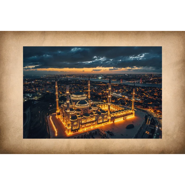Çamlıca Camii Kanvas Tablo