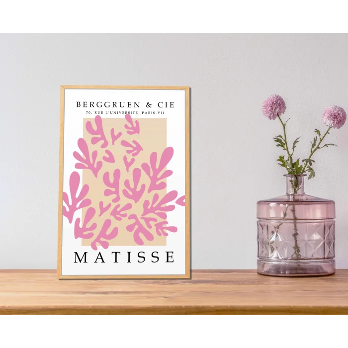 Çerçeveli Matisse Ahşap Tablo, Ev Dekoru, Soyut Tablo