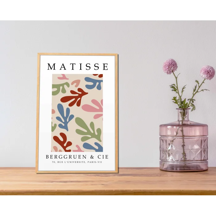 Çerçeveli Matisse Ahşap Tablo, Ev Dekoru, Soyut Tablo