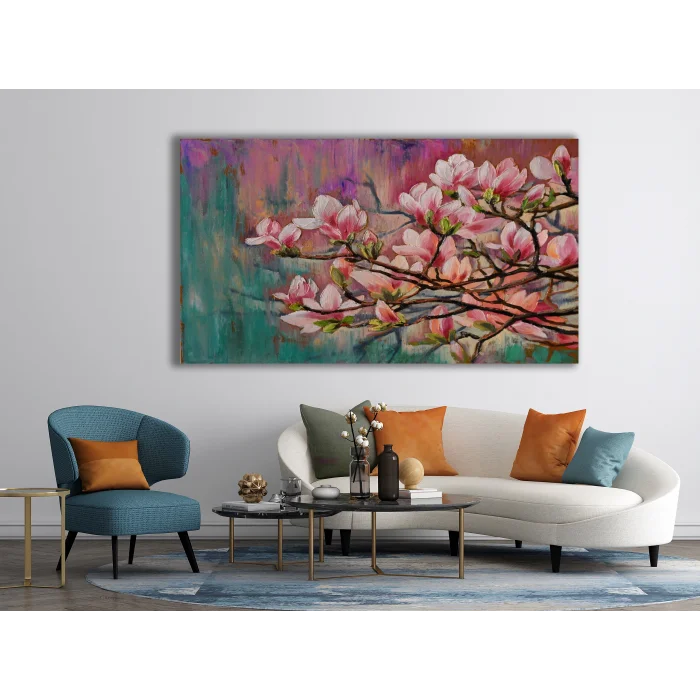 SAKURA ÇİÇEĞİ KANVAS TABLO