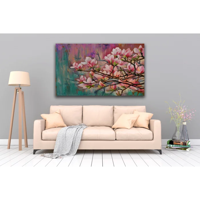 SAKURA ÇİÇEĞİ KANVAS TABLO