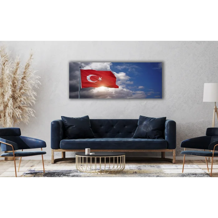 TÜRK BAYARAĞI KANVAS TABLO