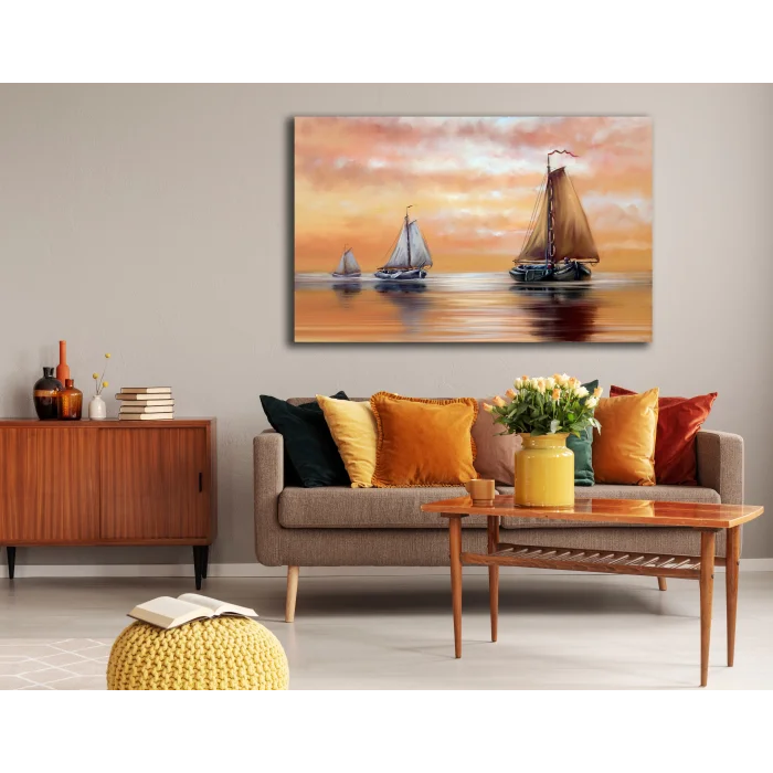 YELKENLİLER KANVAS TABLO