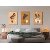 3 PARÇA DEKORATİF BOHO KANVAS TABLO