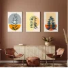 3 PARÇA DEKORATİF BOHO KANVAS TABLO