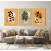 3 PARÇA DEKORATİF BOHO KANVAS TABLO