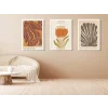 3lü Dekoratif Çerçeveli Tablo , Ev Dekoru , Soyut Tablo , Ahşap Tablo