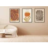 3lü Dekoratif Çerçeveli Tablo , Ev Dekoru , Soyut Tablo , Ahşap Tablo