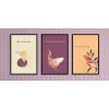 3lü Dekoratif Çerçeveli Tablo Life , Ev Dekoru , Soyut Tablo , Ahşap Tablo
