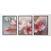 3lü Pembe Soyut Çerçeveli Tablo Life , Ev Dekoru , Soyut Tablo , Ahşap Tablo