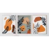 3 Parça Boho Çerçeveli Ahşap Tablo Seti, Ev Dekoru, Soyut Tablo