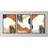 3 Parça Çerçeveli Dekoratif Boho Ahşap Tablo seti, Ev Dekoru, Soyut Tablo