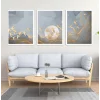 3 Parça Çerçeveli Soyut Ahşap Tablo Seti, Ev Dekoru