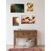 4 Parça Çerçeveli Ahşap Tablo Seti, Ev Dekoru