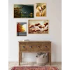 4 Parça Çerçeveli Ahşap Tablo Seti, Ev Dekoru
