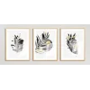 Bestablo 3 Parça Çerçeveli Ahşap Tablo Seti Bestablo