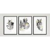 Bestablo 3 Parça Çerçeveli Ahşap Tablo Seti Bestablo
