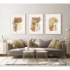 Bestablo 3 Parça Çerçeveli Dekoratif Boho Ahşap Tablo Seti Bestablo