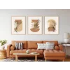 Bestablo 3 Parça Çerçeveli Dekoratif Boho Ahşap Tablo Seti Bestablo