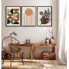 Bestablo 3 Parça Çerçeveli Dekoratif Boho Ahşap Tablo Seti, Ev Dekoru Bestablo