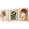 Bestablo 3 Parça Çerçeveli Dekoratif Boho Ahşap Tablo Seti, Ev Dekoru Bestablo