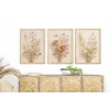 Bestablo 3 Parça Çerçeveli Dekoratif Çiçekler Ahşap Tablo Seti, Ev Dekoru Bestablo