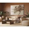 Bestablo Kahverengi Tasarım Kanvas Tablo, Ev Dekoru, Salon Tablosu Bestablo