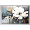Bestablo Yağlı Boya Görünümlü Dekoratif Çiçek Kanvas Tablo Bestablo