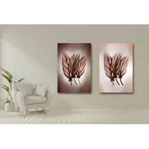 2 PARÇA KUŞ TÜYÜ KANVAS TABLO