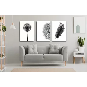 3 PARÇA DEKORATİF KANVAS TABLO