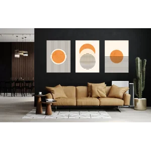 3 PARÇA DEKORATİF KANVAS TABLO SETİ