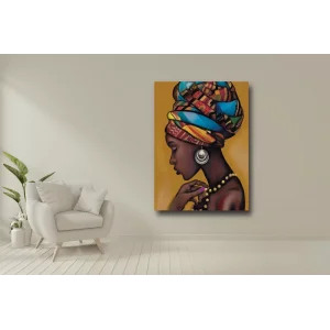 AFRİKALI KADIN KANVAS TABLO