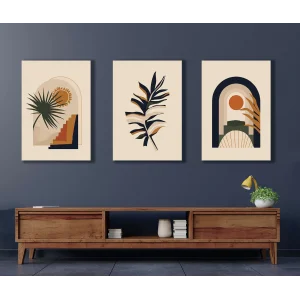 BOHO STYLE 3 PARÇA KANVAS TABLO