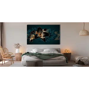 DEKORATİF ÇİÇEK KANVAS TABLO