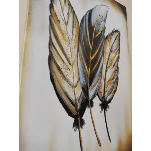 KABARTMALI KUŞTÜYÜ KANVAS TABLO