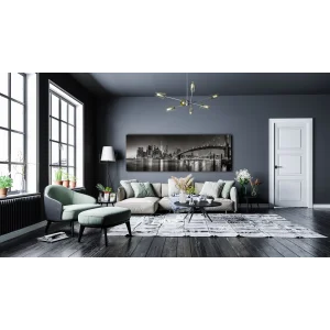 PANORAMİK ŞEHİR MANZARASI KANVAS TABLO