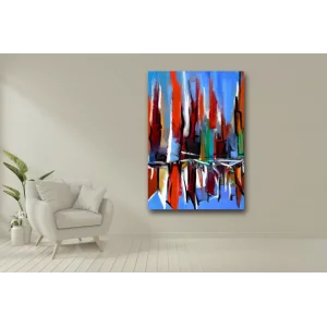 RENKLİ SOYUT KANVAS TABLO