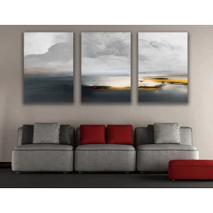 3 PARÇA DEKORATİF MANZARA KANVAS TABLO