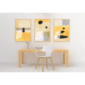 Bestablo 3 Parça Çerçeveli Ahşap Tablo Seti Bestablo