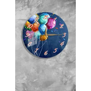 Bestablo Dekoratif Cam Duvar Saati