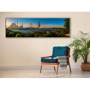 Bestablo Panaromik Galata Kanvas Tablo Ev Dekoru, Bestablo